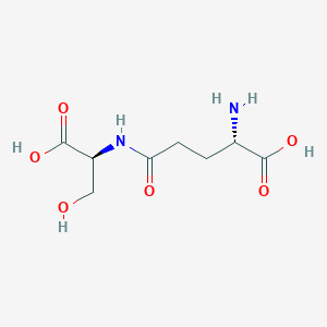 Chemical structure of gamma-Glu-Ser