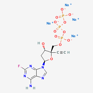 Chemical structure of EFdA-TP tetrasodium