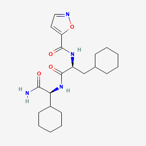 Chemical structure of AY77