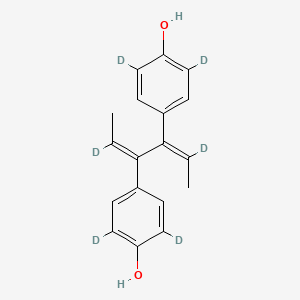 Chemical structure of Z,Z-Dienestrol-d6
