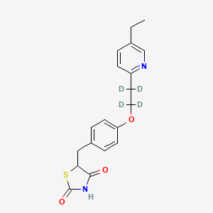 Chemical structure of Pioglitazone-d4 (alkyl)