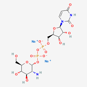 Chemical structure of UDP-glucosamine disodium