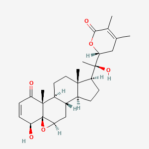 Chemical structure of Desisobutyryl ciclesonide-d11