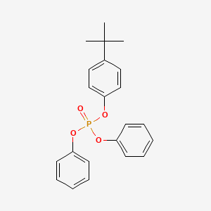 Chemical structure of p-t-Butylphenyl diphenyl phosphate-d10