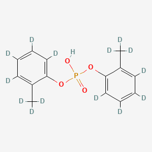 Chemical structure of Di-o-tolyl-phosphate-d14