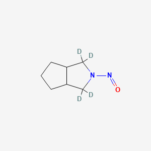 Chemical structure of N-Nitroso-3-azabicyclo[3.3.0]octane-d4