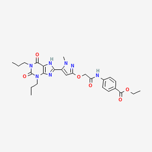Chemical structure of Amitriptyline-N-glucuronide-d3