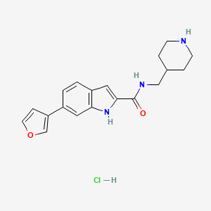 Chemical structure of NS2B/NS3-IN-3 hydrochloride