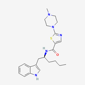 Chemical structure of (S)-Minzasolmin