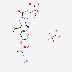 Chemical structure of SN-38-CO-DMEDA TFA