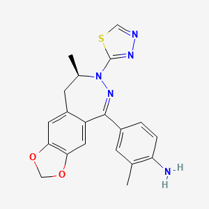 Chemical structure of AMPA receptor antagonist-3