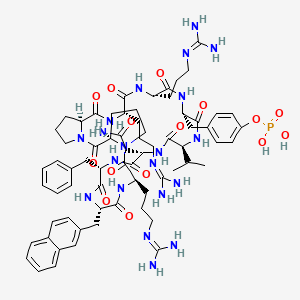 Chemical structure of Grb2 SH2 domain inhibitor 1 TFA