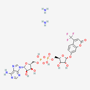 Chemical structure of TFMU-ADPr diammonium
