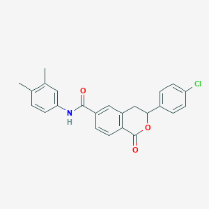 Chemical structure of PqsR/LasR-IN-1