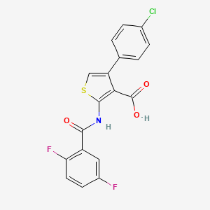 Chemical structure of DFBTA
