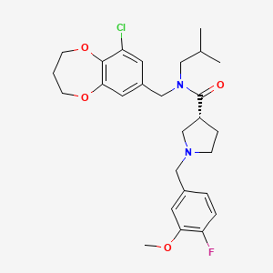 Chemical structure of PKRA83