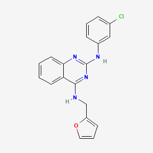 Chemical structure of Antimalarial agent 13
