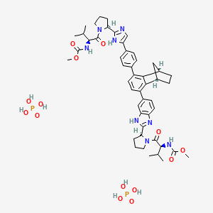 Chemical structure of Yimitasvir phosphate