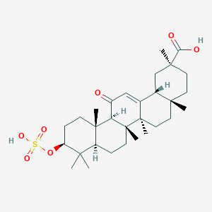 Chemical structure of 18β-Glycyrrhetyl-3-O-sulfate