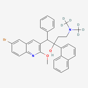Chemical structure of (Rac)-Bedaquiline-d6