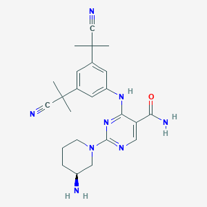 Chemical structure of CS587
