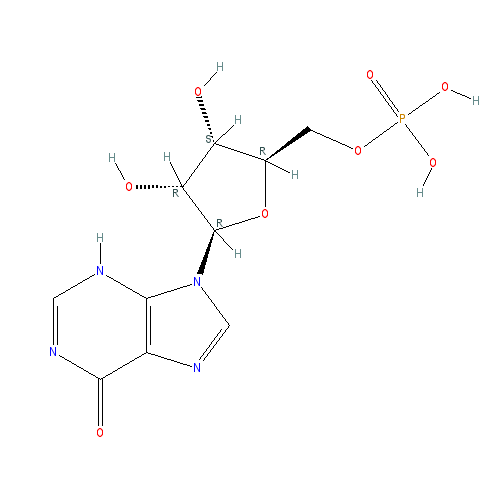 Chemical structure of Polyinosinic acid sodium