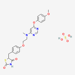 Chemical structure of Lobeglitazone sulfate