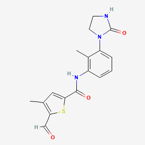 Chemical structure of SARS-CoV-2 nsp14-IN-3