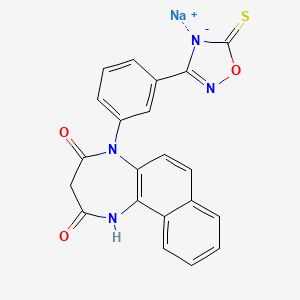 Chemical structure of NP-1815-PX sodium