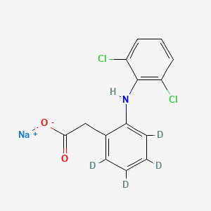 Chemical structure of Diclofenac-d4 sodium