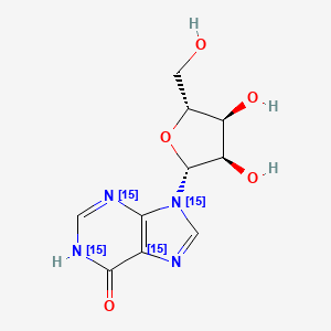 Chemical structure of Inosine-15N4