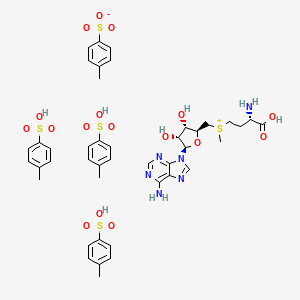 Chemical structure of (RS)-S-Adenosyl-L-methionine-d3 (tetra-toluenesulfonate)