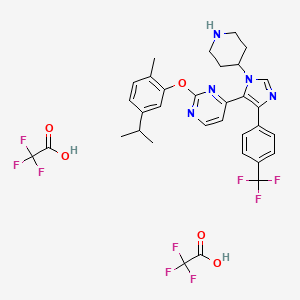 Chemical structure of iBRD4-BD1 diTFA