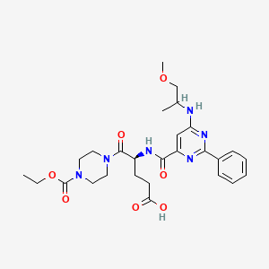 Chemical structure of Alkyne-PEG5-SNAP