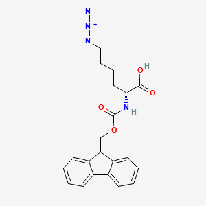 Chemical structure of Fmoc-D-Lys(N3)-OH