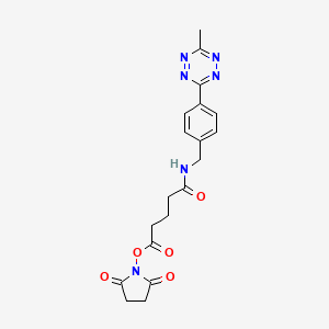 Chemical structure of Bz-(Me)Tz-NHS
