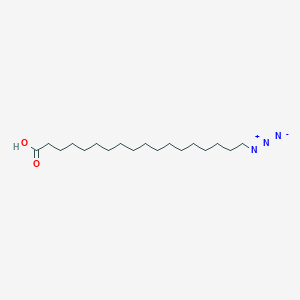 Chemical structure of 18-Azido-stearic acid