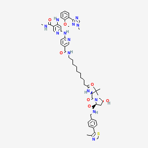 Chemical structure of PROTAC TYK2 degradation agent1