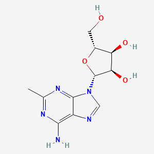 Chemical structure of 2-Methyladenosine