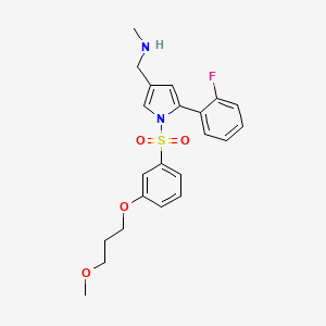 Chemical structure of Keverprazan