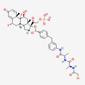 Chemical structure of Glucocorticoid receptor agonist-1 phosphate Ala-Ala-Br