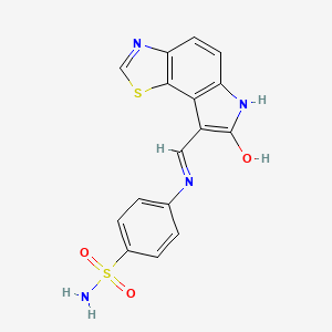 Chemical structure of GW297361