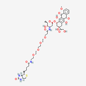 Chemical structure of Dox-btn2