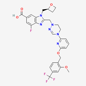 Chemical structure of GLP-1 receptor agonist 10