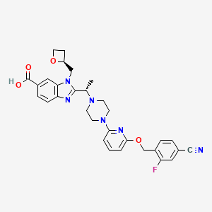 Chemical structure of GLP-1 receptor agonist 12