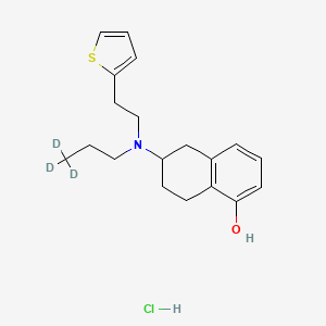 Chemical structure of (Rac)-Rotigotine-d3 hydrochloride
