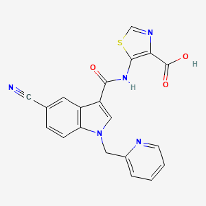 Chemical structure of URAT1&XO inhibitor 1