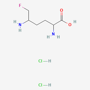 Chemical structure of 5-Fluoromethylornithine dihydrochloride