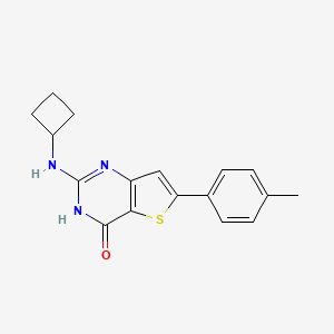 Chemical structure of Antimalarial agent 33