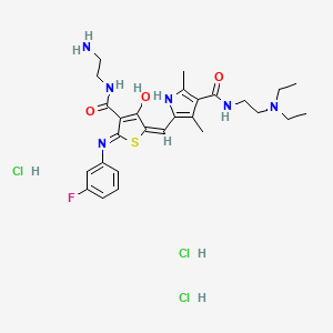 Chemical structure of RNase L-IN-1 trihydrochloride